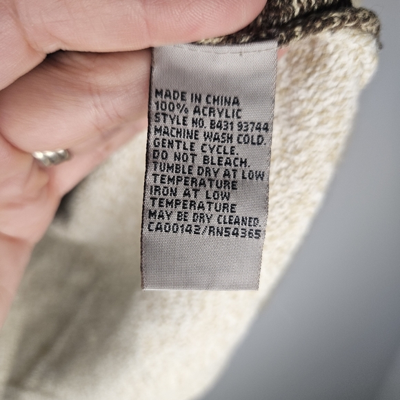 TanJay women's floral knit patchwork pullover sweater - Picture 6 of 10